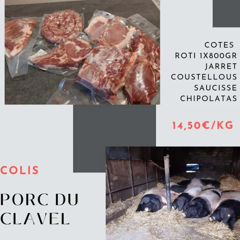 Producteur de viande, Vallesvilles, Ferme Le Clavel